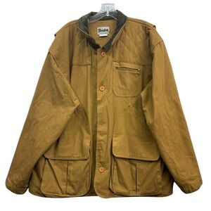 Vintage Master Sportsman Men's Canvas Hunting‎ Field Jacket Corduroy Collar L